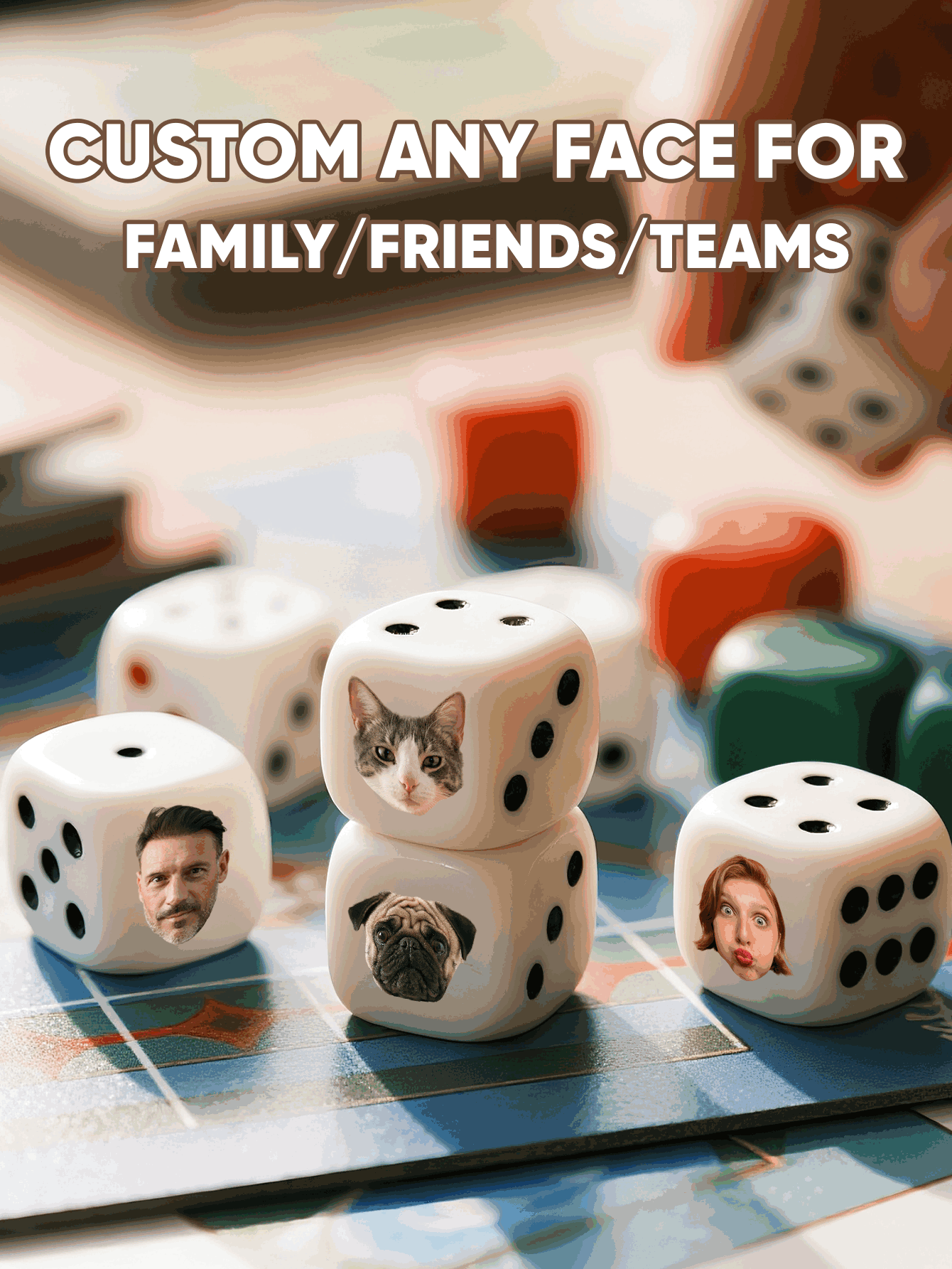 Custom Face Dice Personalized  - đánh giá và giá Party Games For Christmas
