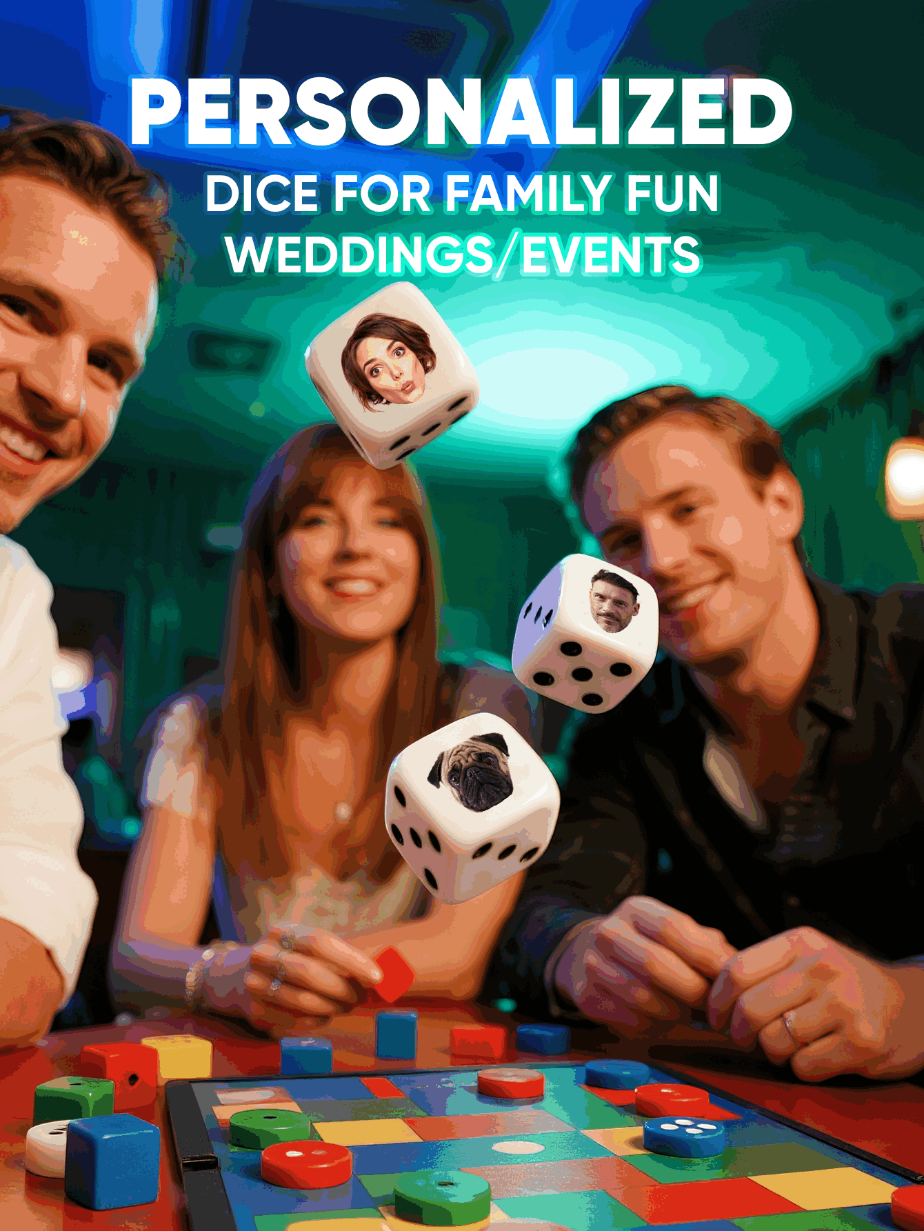 Custom Face Dice Personalized  - đánh giá và giá Party Games For Christmas